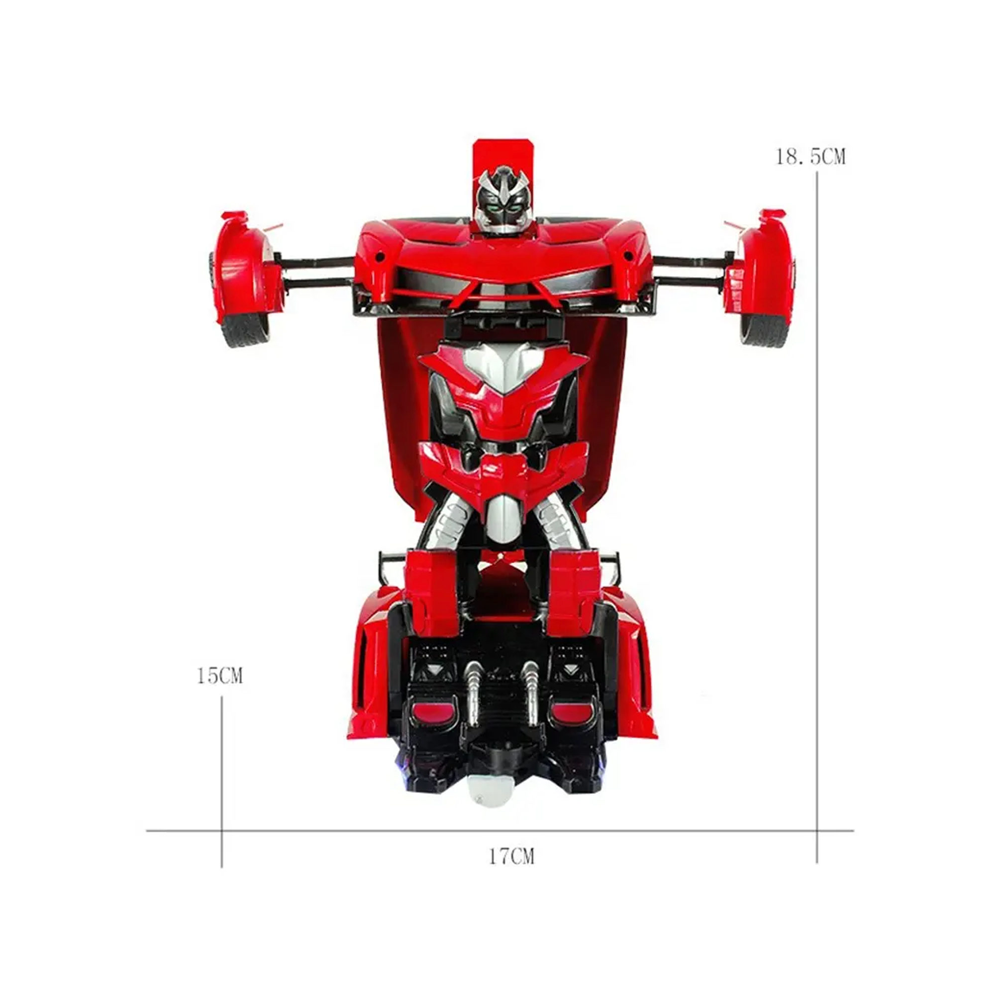 سيارة رياضية روبوتية متحولة بجهاز تحكم عن بعد بمقياس 1/18